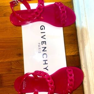 Givenchy Jelly Plate Fushia Sandal